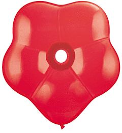 16" Qualatex Geo Blossom - Red