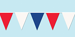 30' Pennant Banner - Red/White/Blue
