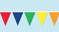 30' Pennant Banner Multi-Color