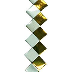 1/4" x 30" Diamond Back Braid - Gold & White