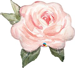 36" Pink Watercolor Rose