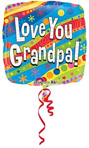 18" Colorful Love You Grandpa