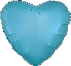 17" Caribbean Blue Heart