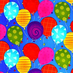 30"X16' Roll Wrap - Bright Balloons