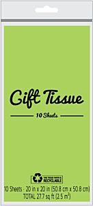 Tissue Paper - Lime Green 10 ct