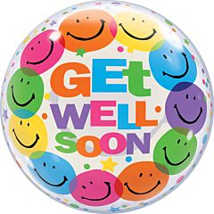 22" Get Well Soon Smile Faces