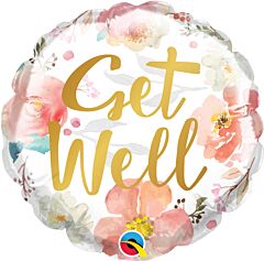 4" Get Well Watercolor Floral