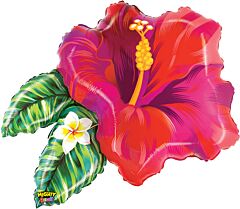 30" Mighty Tropical Flower -Red