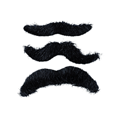 Self-Adhesive Mustaches 3Ct