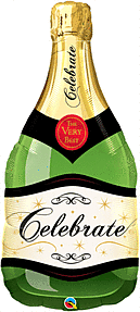 39" Celebrate Champagne Bottle