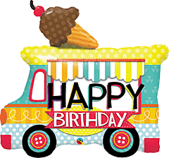 36" Birthday Ice Cream Truck