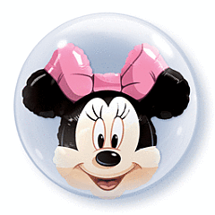 24" Minnie Mouse Double Bubble