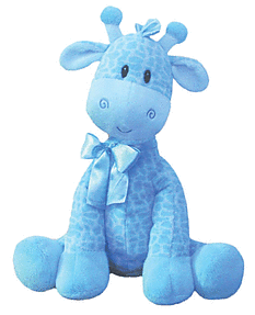 8.5" Jingles Giraffe Blue Plush