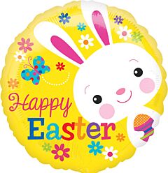 18" Happy Easter Yellow 2-sided
