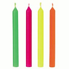 Celebrate Neon Candles