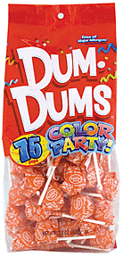 Dum Dums - Orange 75ct Orange