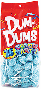 Dum Dums - Light Blue 75ctBlue Raspberry