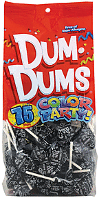 Dum Dums - Black 75ct Black Cherry