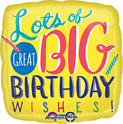 17" Big Birthday Wishes