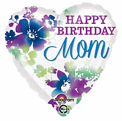Happy Birthday Mom Watercolor
