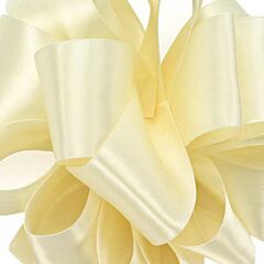Double Face Satin 50yd No3 - Ivory