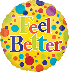 18" Feel Better Polka Dots
