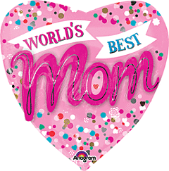 36" Worlds Best Mom Multi-Balloon