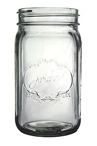 6 1/2" Vintage Jardin Crystal Jar
