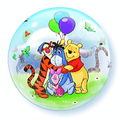 22" Pooh & Friends Bubble