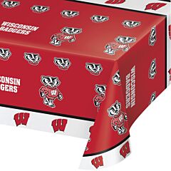 54X108" Plastic Table Cover - Wisconsin