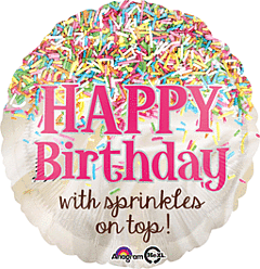 17" Sprinkles On Top Birthday