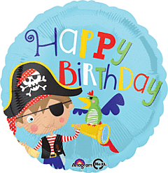17" Little Pirate Happy Birthday
