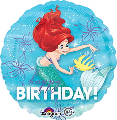 17" Ariel Dream Big Happy Birthday