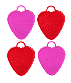 90 Gram Heart Weight - Red and Pink