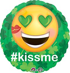 17" St. Pats Kiss Me Emoticon