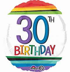 17" Rainbow Birthday 30