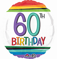 17" Rainbow Birthday 60