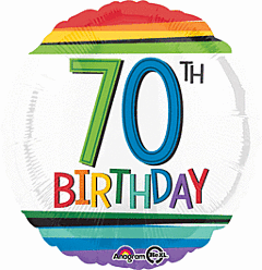 17" Rainbow Birthday 70
