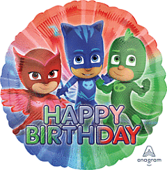 17" PJ Masks Happy Birthday