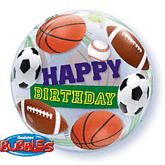 22" Birthday Sports Bubble