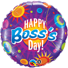 18" Boss Day Colorful Circles