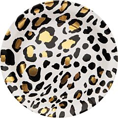 Leopard - 7" Lunch Paper Plate 8ct