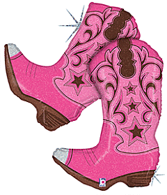 36" Pink Dancing Boots