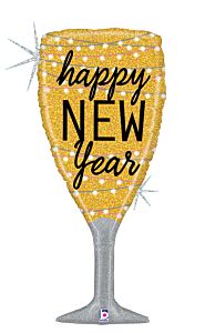 37" New Year Champagne Glass