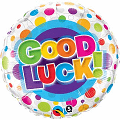 18" Good Luck Colorful Dots