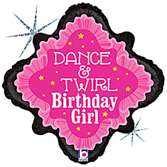 18" Dance Birthday Holographic