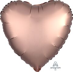 17" Luxe Rose Copper Heart