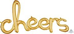 40" Phrase Cheers Gold Consumer Inflate