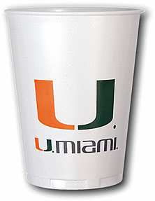 U Of Miami - 16 oz Cups 8Ct