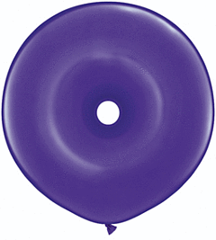 16" Qualatex Geo Donut Latex - Quartz Purple